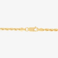 Made in Italy Unisex Adult 14K Gold Over Silver Inch Rope Chain Necklace