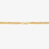 Made in Italy Mens 14K Gold Over Silver Inch Box Chain Necklace