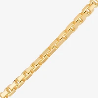 Made in Italy Mens 18K Gold Over Silver 20 Inch Box Chain Necklace