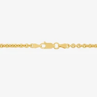 Made in Italy Unisex Adult 14K Gold Over Silver Inch Rolo Chain Necklace