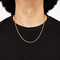Made in Italy Unisex Adult 14K Gold Over Silver Inch Rolo Chain Necklace