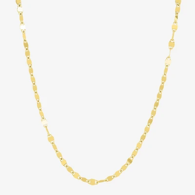 Made in Italy Womens 14K Gold Over Silver Inch Chain Necklace