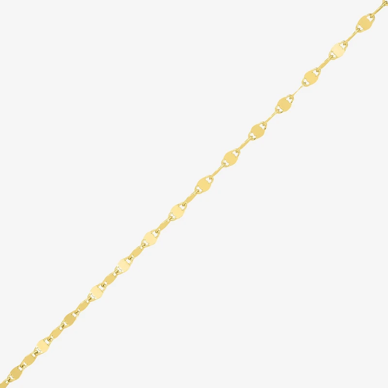 Made in Italy Womens 14K Gold Over Silver Inch Chain Necklace