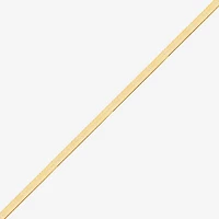 Made in Italy Womens 18K Gold Over Silver 18 Inch Herringbone Chain Necklace