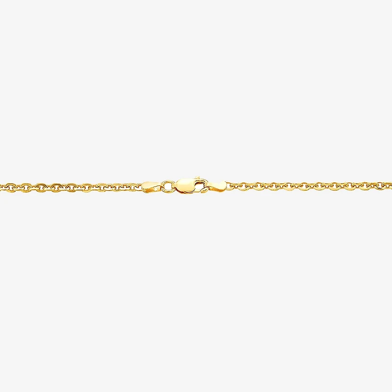 Made in Italy Unisex Adult 14K Gold Over Silver 20 Inch Cable Chain Necklace