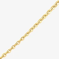 Made in Italy Unisex Adult 18K Gold Over Silver 18 Inch Cable Chain Necklace