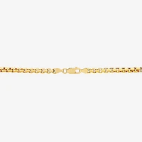 Made in Italy Unisex Adult 14K Gold Over Silver Inch Box Chain Necklace