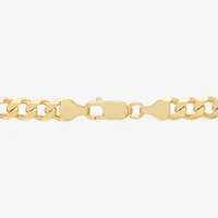 Made in Italy Mens 14K Gold Over Silver 22 Inch Curb Chain Necklace