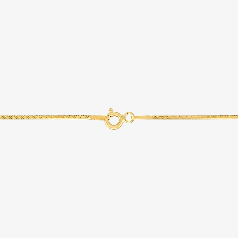 Made in Italy Womens 14K Gold Over Silver 18 Inch Snake Chain Necklace