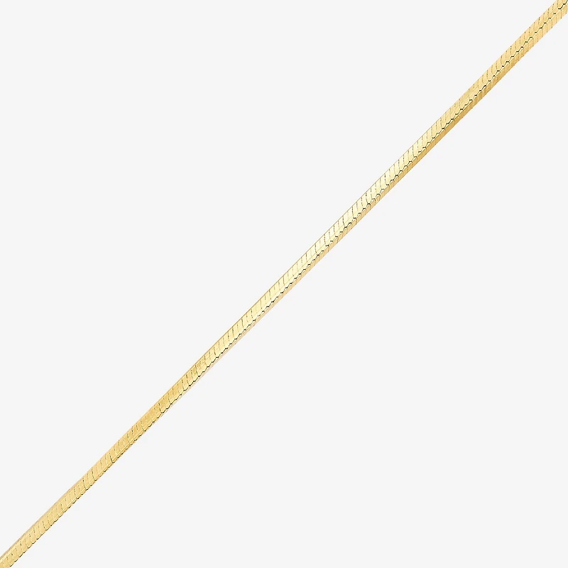Made in Italy Womens 14K Gold Over Silver 18 Inch Snake Chain Necklace