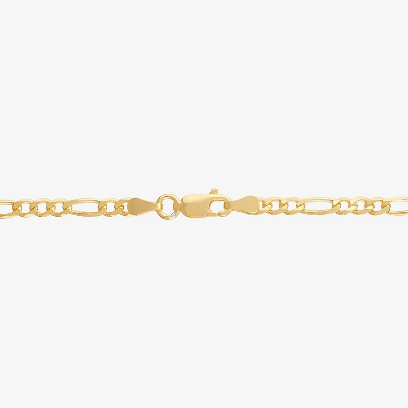 Made in Italy Unisex Adult 14K Gold Over Silver Inch Figaro Chain Necklace
