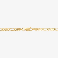 Made in Italy Unisex Adult 14K Gold Over Silver Inch Figaro Chain Necklace