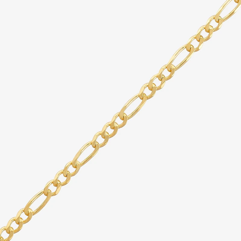 Made in Italy Unisex Adult 14K Gold Over Silver Inch Figaro Chain Necklace