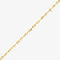 Made in Italy Womens 14K Gold Over Silver Inch Singapore Chain Necklace