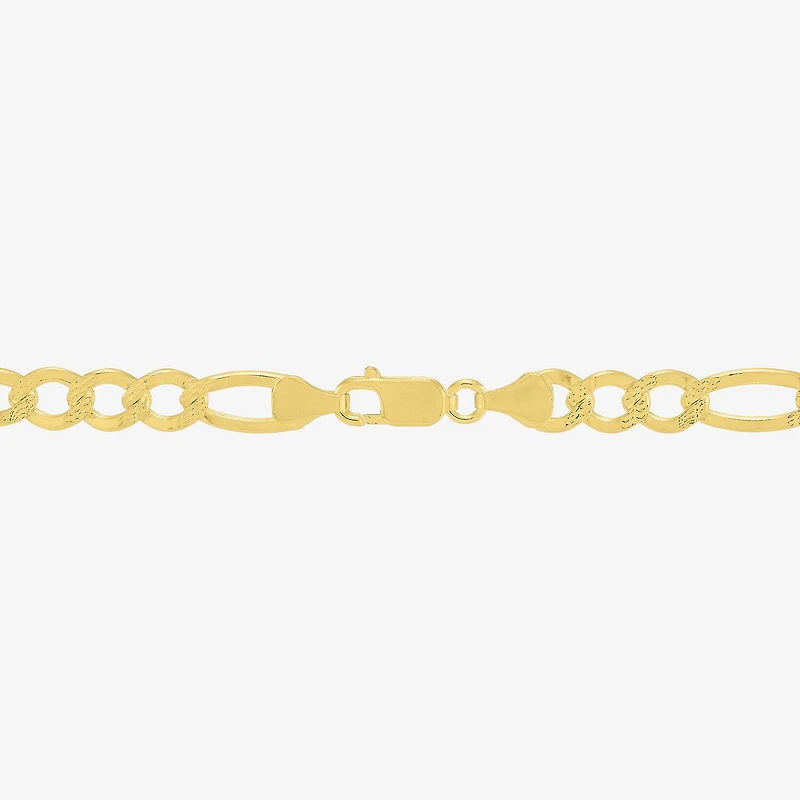 Made in Italy Womens 14K Gold Over Silver Inch Figaro Chain Necklace