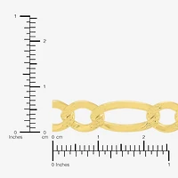 Made in Italy Womens 14K Gold Over Silver Inch Figaro Chain Necklace