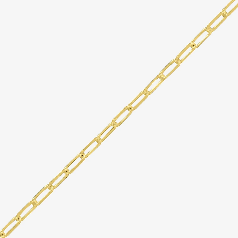 Made in Italy Womens 14K Gold Over Silver 20 Inch Paperclip Chain Necklace