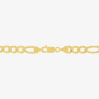 Made in Italy Womens 14K Gold Over Silver Inch Figaro Chain Necklace