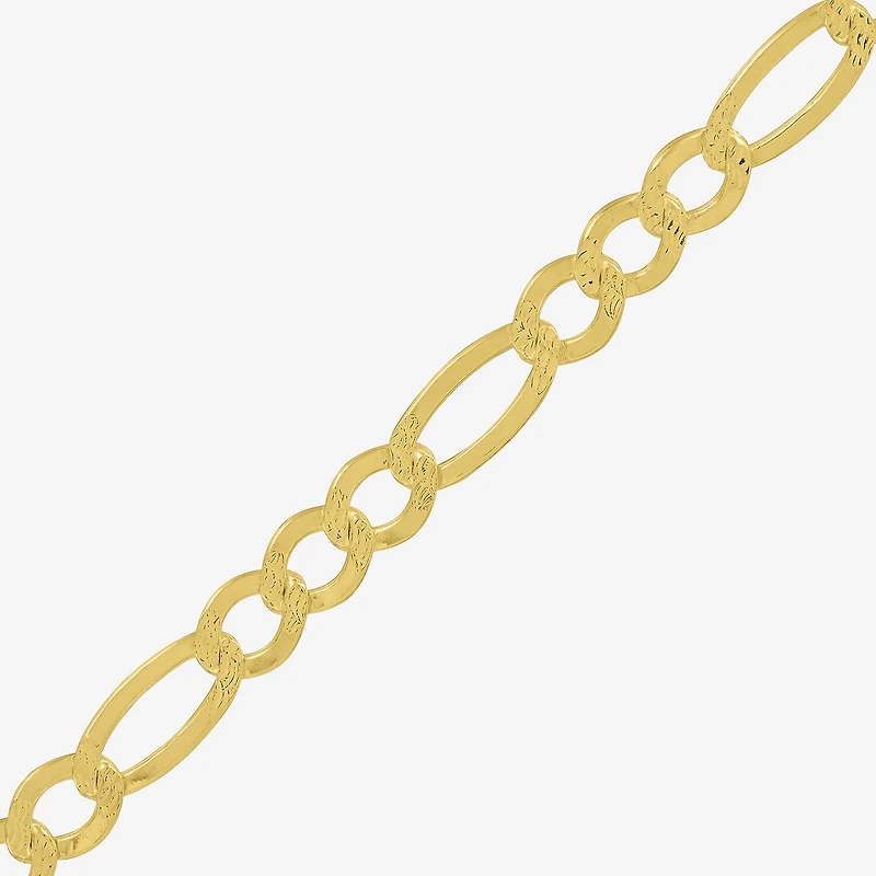 Made in Italy Womens 14K Gold Over Silver Inch Figaro Chain Necklace