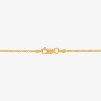 Made in Italy Womens 14K Gold Over Silver 24 Inch Box Chain Necklace