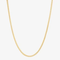 Made in Italy Unisex Adult 24K Gold Over Silver Inch Snake Chain Necklace
