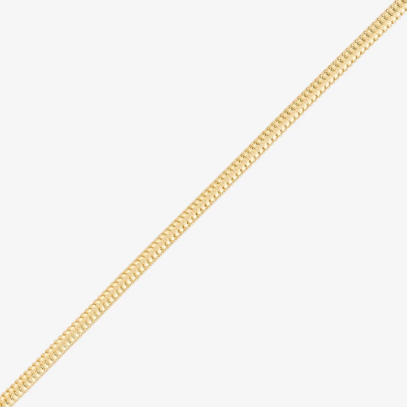 Made in Italy Unisex Adult 24K Gold Over Silver Inch Snake Chain Necklace