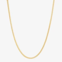 Made in Italy Unisex Adult 14K Gold Over Silver Inch Snake Chain Necklace