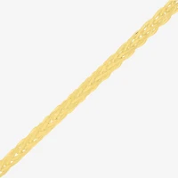 Made in Italy Womens 14K Gold Over Silver Inch Wheat Chain Necklace