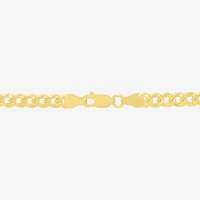 Made in Italy Womens 14K Gold Over Silver Inch Curb Chain Necklace