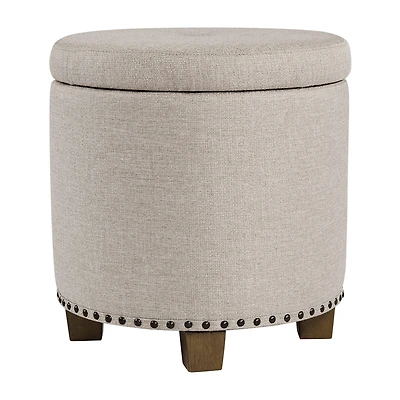 Kinfine HomePop Luxury Small Storage Ottoman