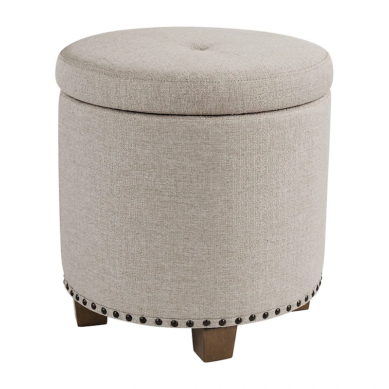 Kinfine HomePop Luxury Small Storage Ottoman