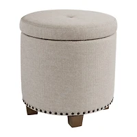 Kinfine HomePop Luxury Small Storage Ottoman