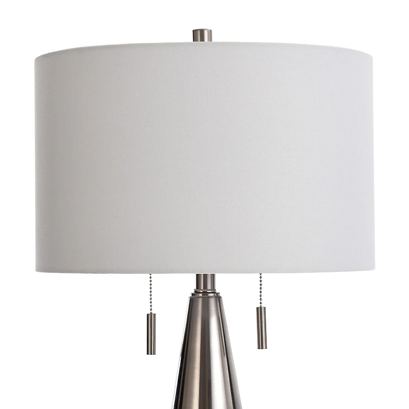 Stylecraft Conical Driftwood Stamped Table Lamp