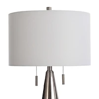 Stylecraft Conical Driftwood Stamped Table Lamp