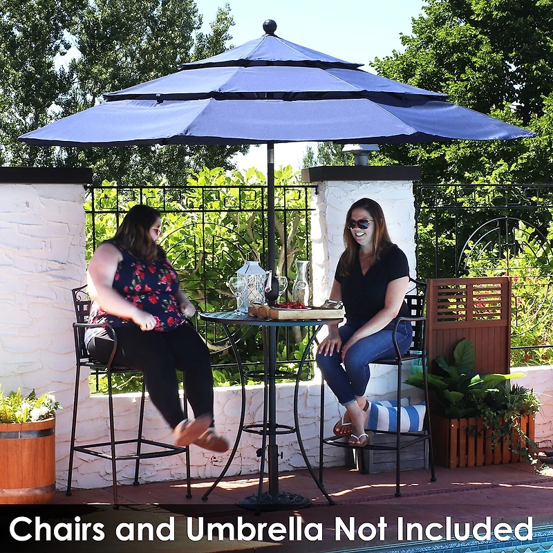 Weather Resistant Iron Side Table