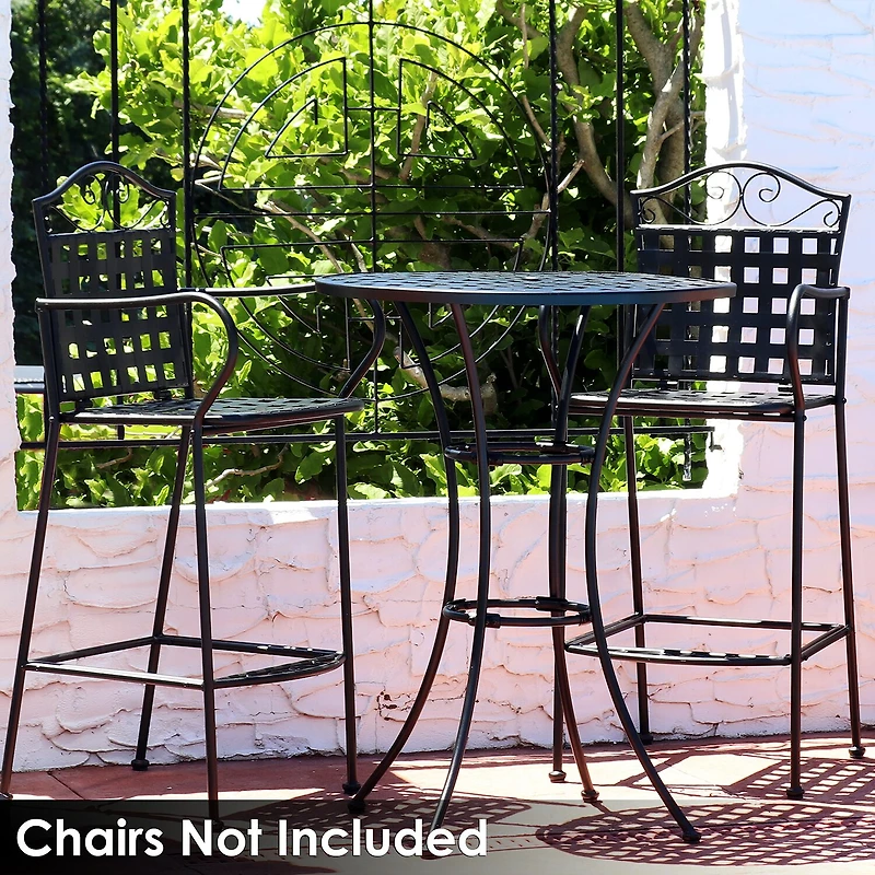 Weather Resistant Iron Side Table