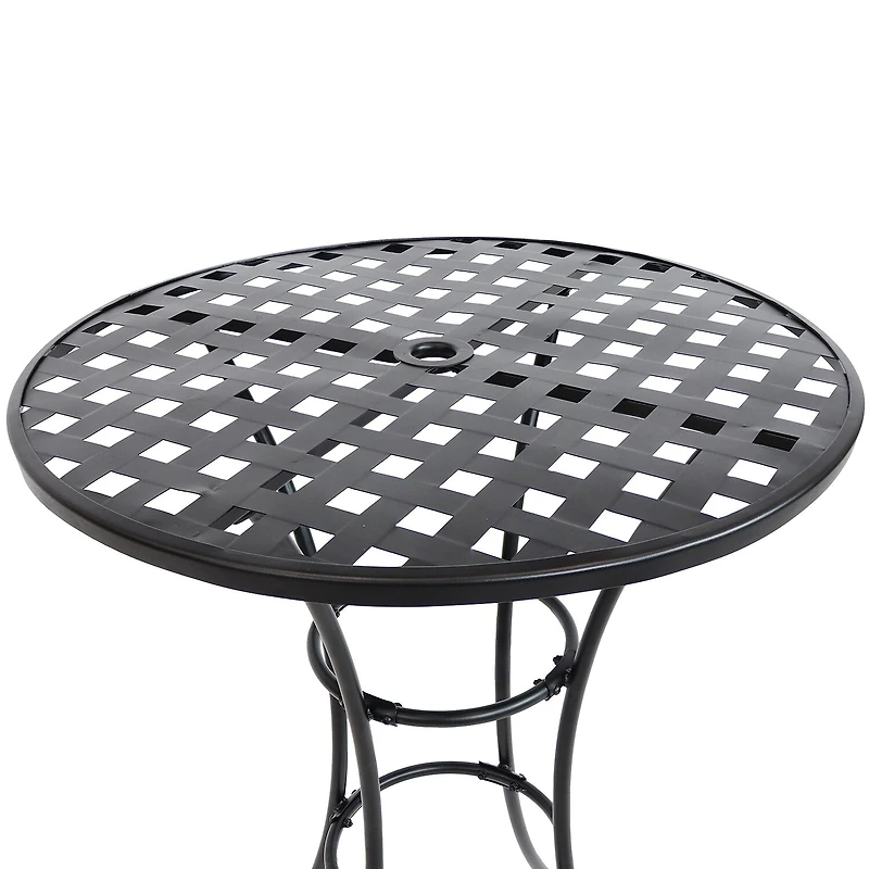Weather Resistant Iron Side Table