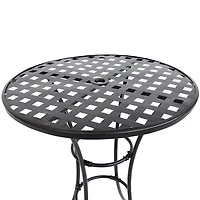 Weather Resistant Iron Side Table