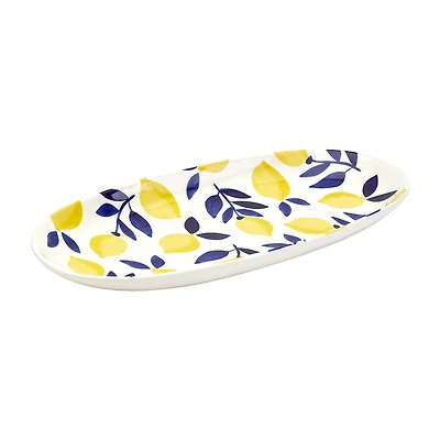 Tabletops Unlimited Lemons Oval Platter