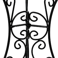 Net Health Shops Decorative Scroll Gazing Ball Stand Metal Yard Art