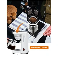 Commercial Chef Drip Coffee Maker with pour over cup