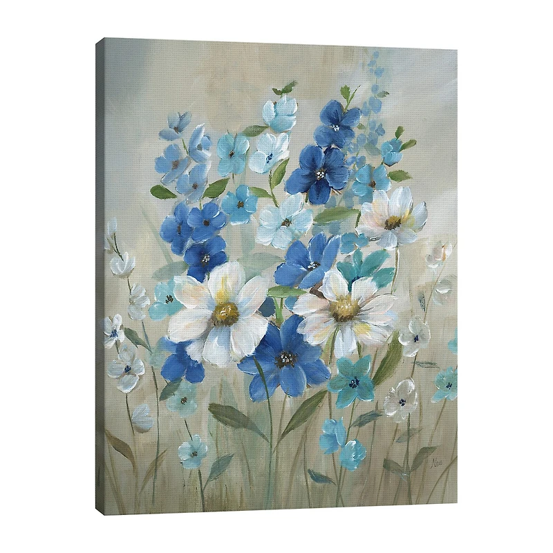 30''X40'' Blue Garden II Canvas Art