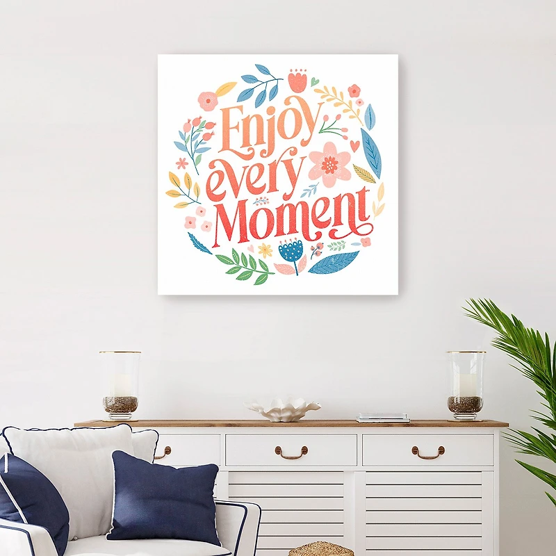 Lumaprints Enjoy Every Moment Canvas Art