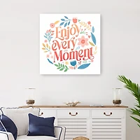 Lumaprints Enjoy Every Moment Canvas Art