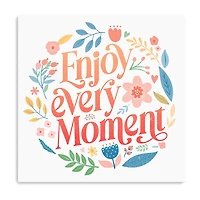 Lumaprints Enjoy Every Moment Canvas Art