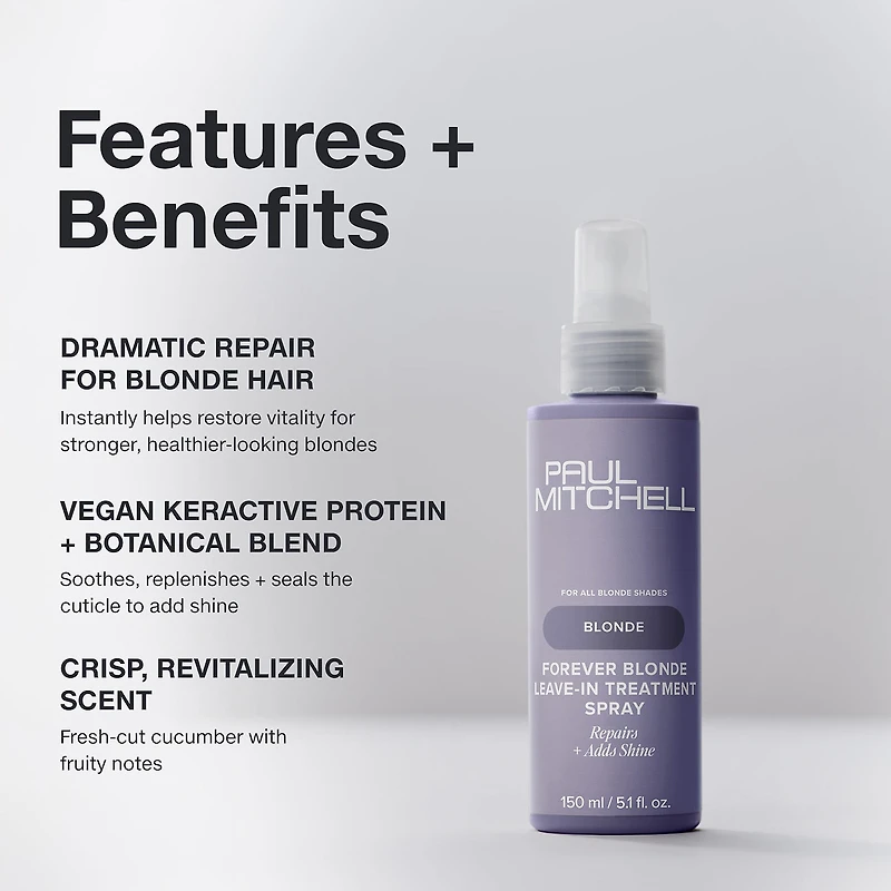 Paul Mitchell Forever Blonde Leave-In Treatment Spray Styling Product 5.1 oz.