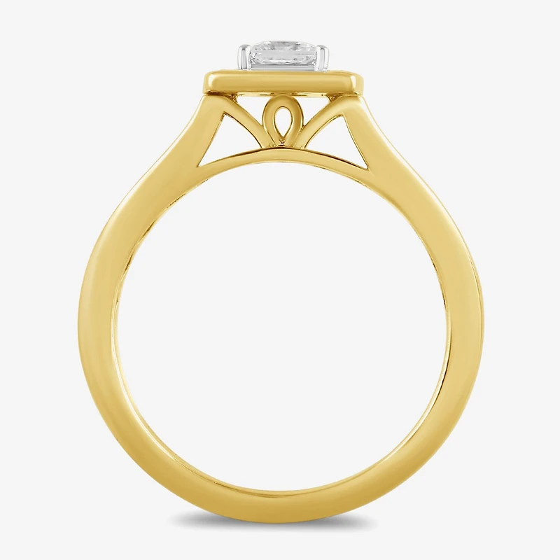 Womens 1 CT. T.W. Lab Grown White Diamond 14K Gold Over Silver Wedding Bridal Set