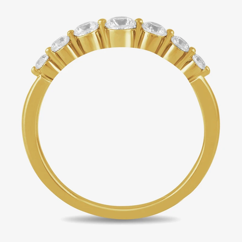 Womens 1/2 CT. T.W. Lab Grown White Diamond 10K Gold Anniversary Wedding Band