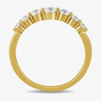 Womens 1/2 CT. T.W. Lab Grown White Diamond 10K Gold Anniversary Wedding Band