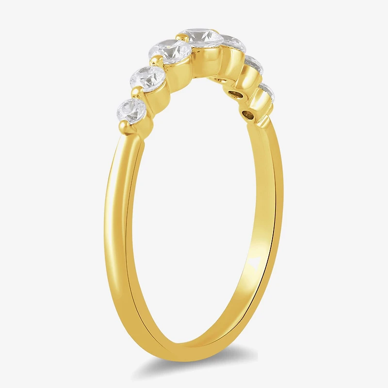 Womens 1/2 CT. T.W. Lab Grown White Diamond 10K Gold Anniversary Wedding Band